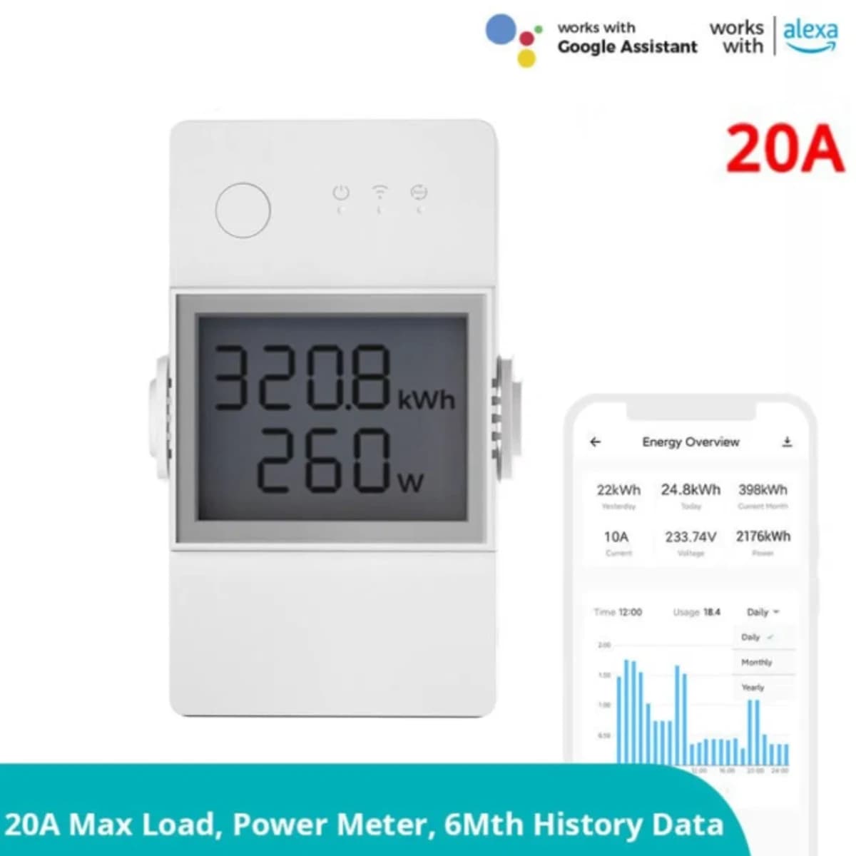 SONOFF POW Elite Smart Power Meter Switch (POWR320D) — view 3