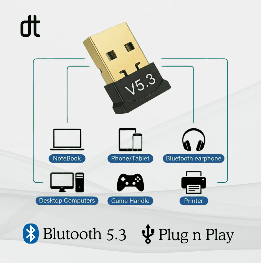Bluetooth 5.3 USB Dongle — view 2