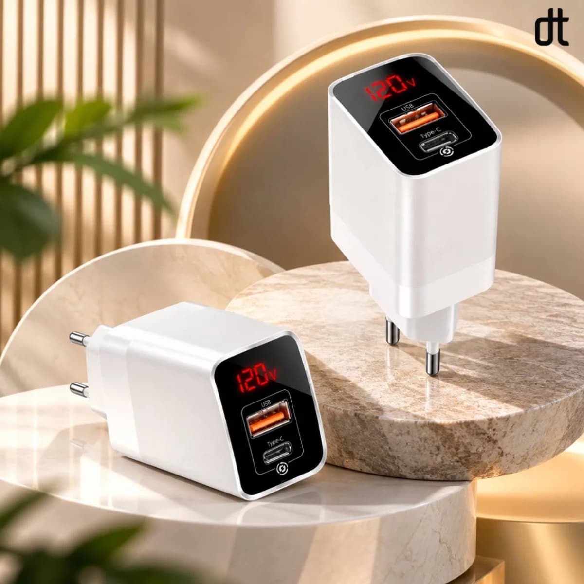 Baseus Mirror Lake PPS Digital Display Quick Charger A+C EU White CCJMHC-A02 — view 3