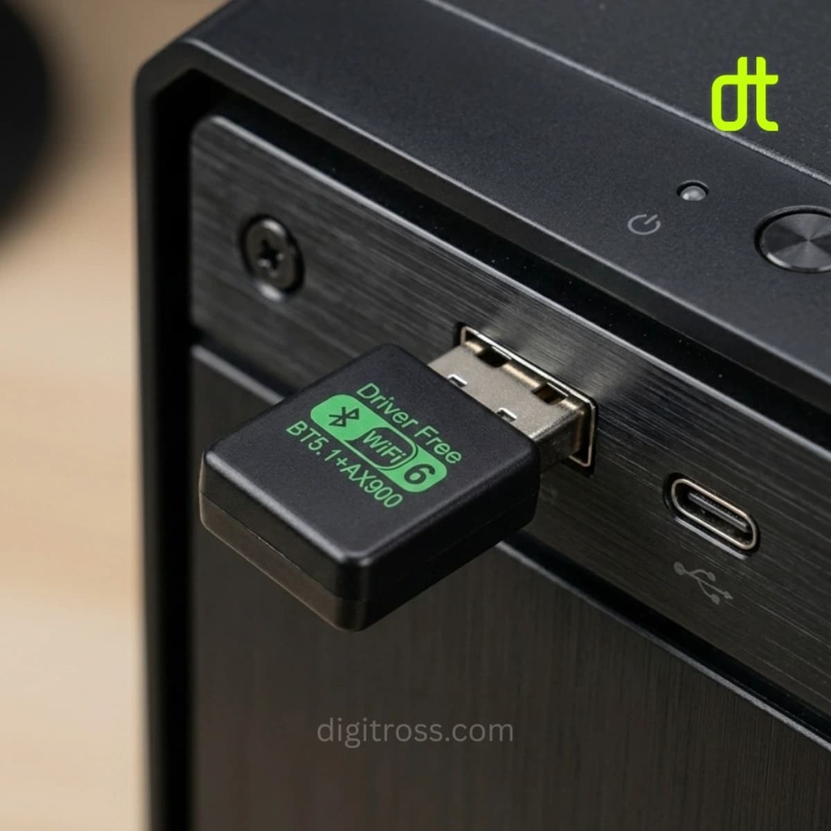 WiFi 6 + Bluetooth 5.4 USB Dongle — view 4