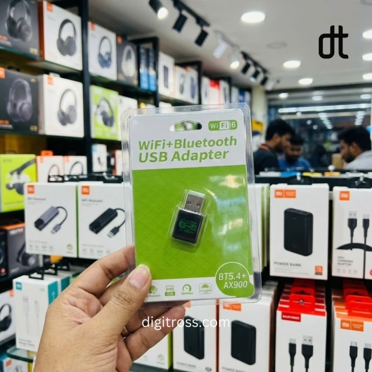 WiFi 6 + Bluetooth 5.4 USB Dongle — view 3